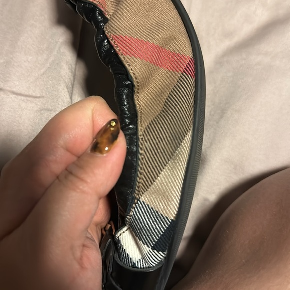 Burberry Nova Check triple buckle scrunch ballet flats - Picture 8 of 8